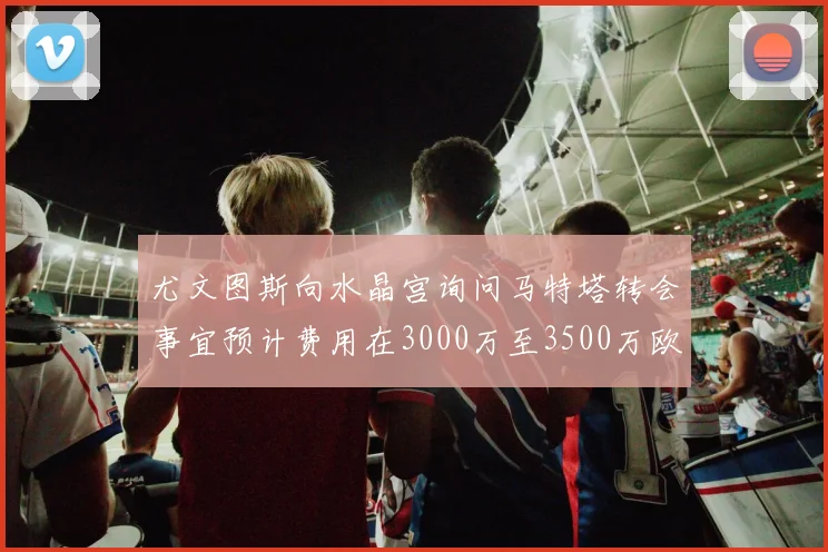 尤文图斯向水晶宫询问马特塔转会事宜预计费用在3000万至3500万欧元之间