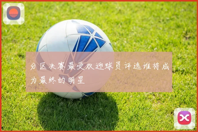 分区决赛最受欢迎球员评选谁将成为最终的明星